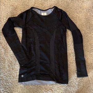 Athleta black on top, gray underneath